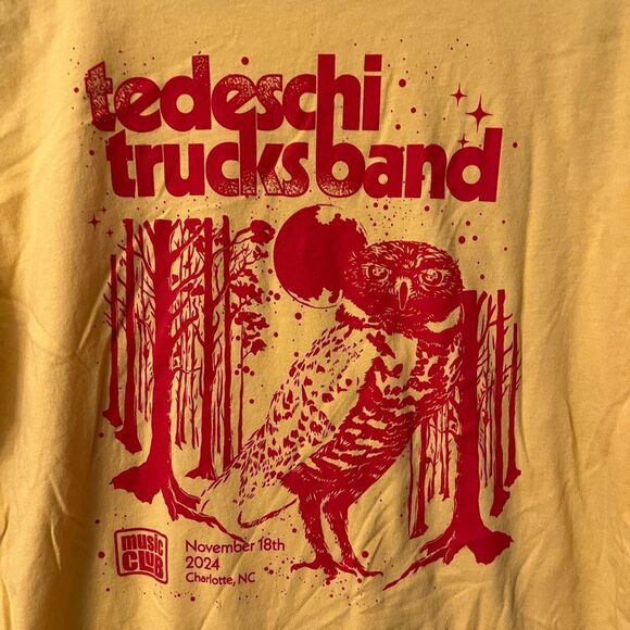 Tedeschi Trucks Band Music Club Charlotte NC Tour T-shirt. Unisex size L blues - Picture 2 of 6